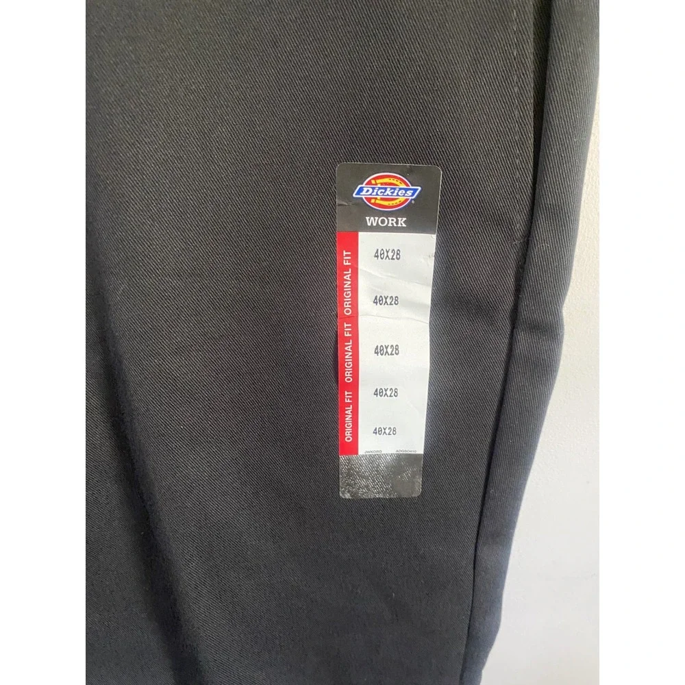 Dickies 874 Original Fit Work Pants Mens 40x28 Black Straight Leg NWT 874BK